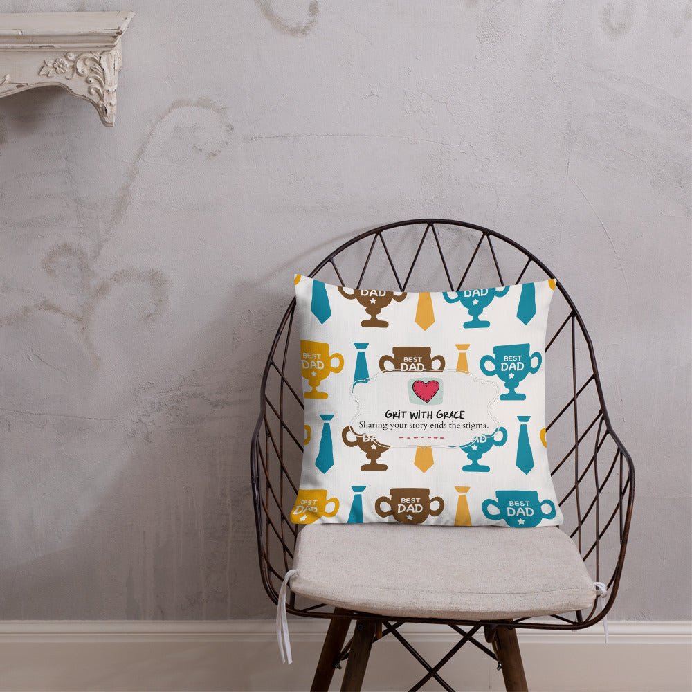 Cool Dad's Fashionably Decorative Throw Pillow