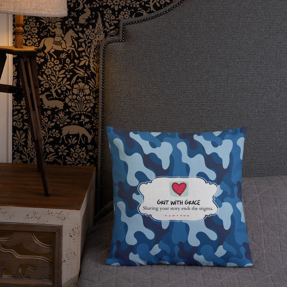 Army Enthusiast Camouflage Premium Throw Pillow