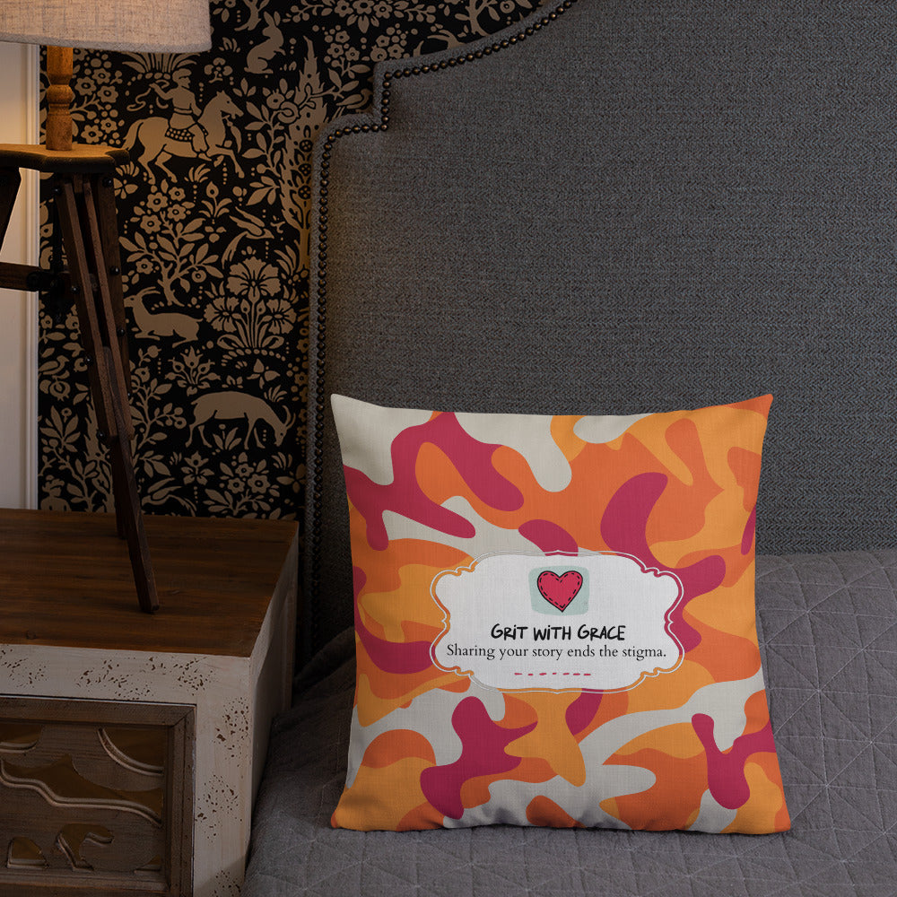 Army Enthusiast Camouflage Premium Throw Pillow