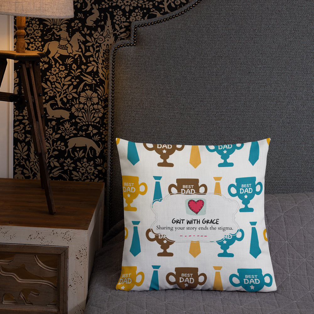 Cool Dad's Fashionably Decorative Throw Pillow