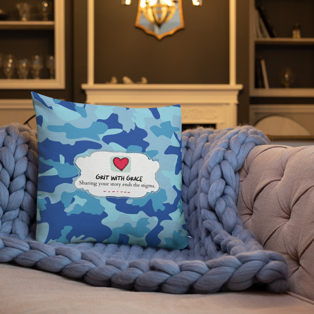Army Enthusiast Camouflage Premium Throw Pillow