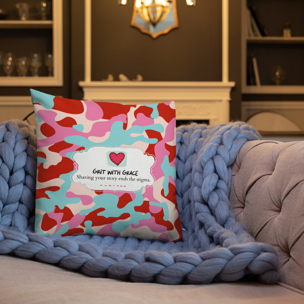 Army Enthusiast Camouflage Premium Throw Pillow