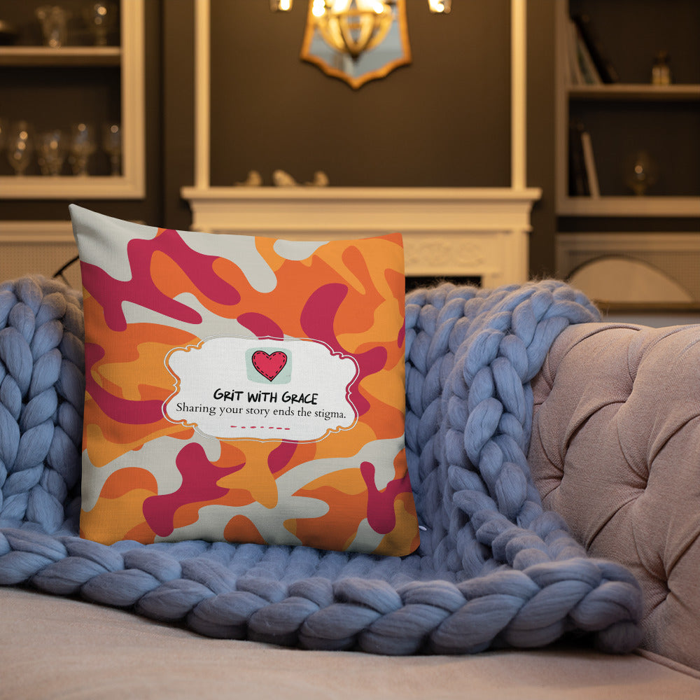 Army Enthusiast Camouflage Premium Throw Pillow