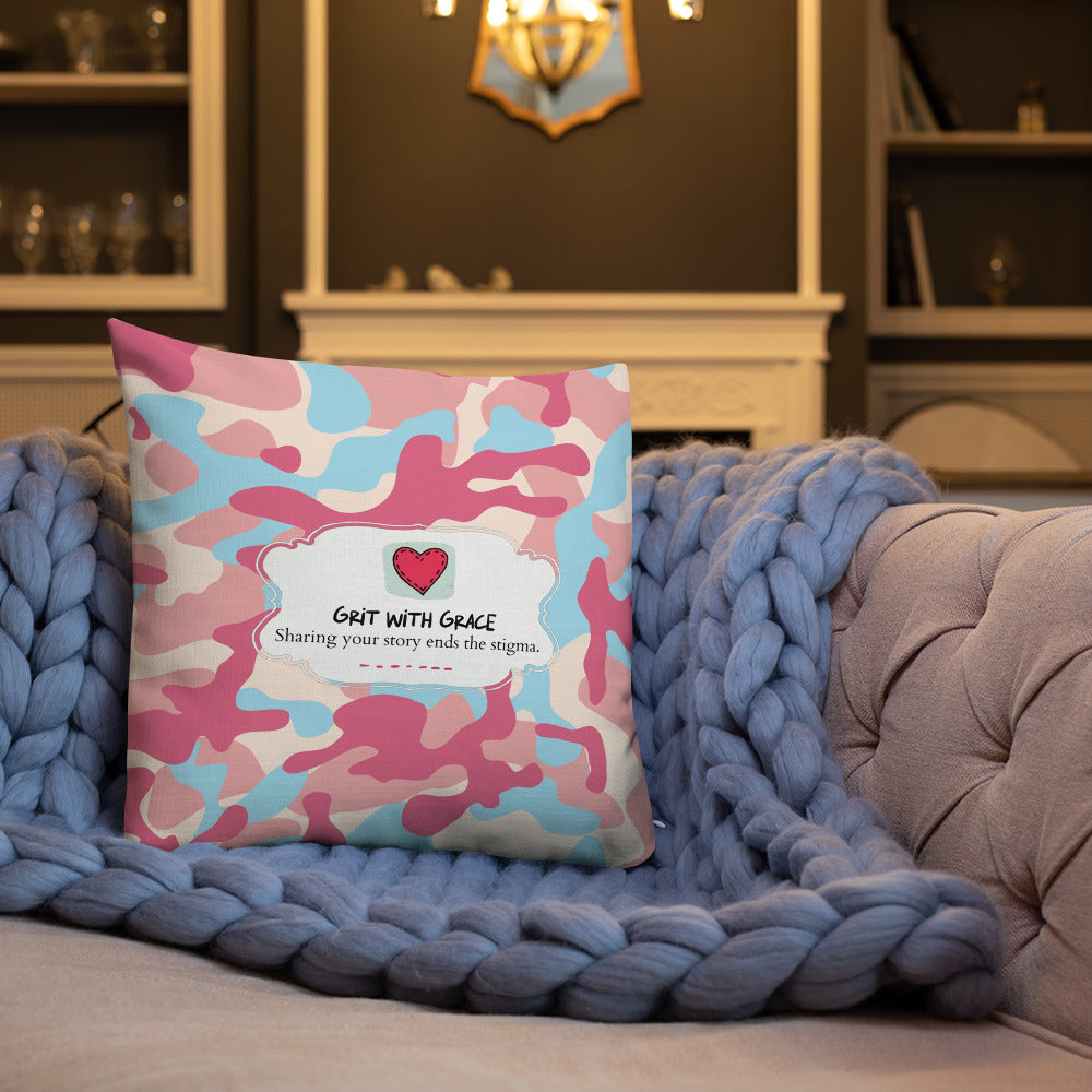 Army Enthusiast Camouflage Premium Throw Pillow
