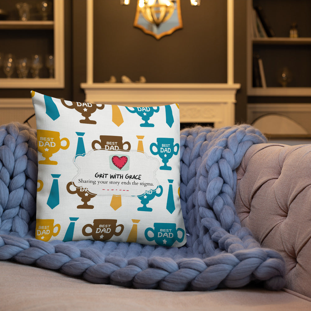 Cool Dad's Fashionably Decorative Throw Pillow