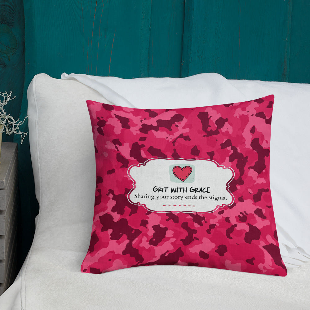 Army Enthusiast Camouflage Premium Throw Pillow