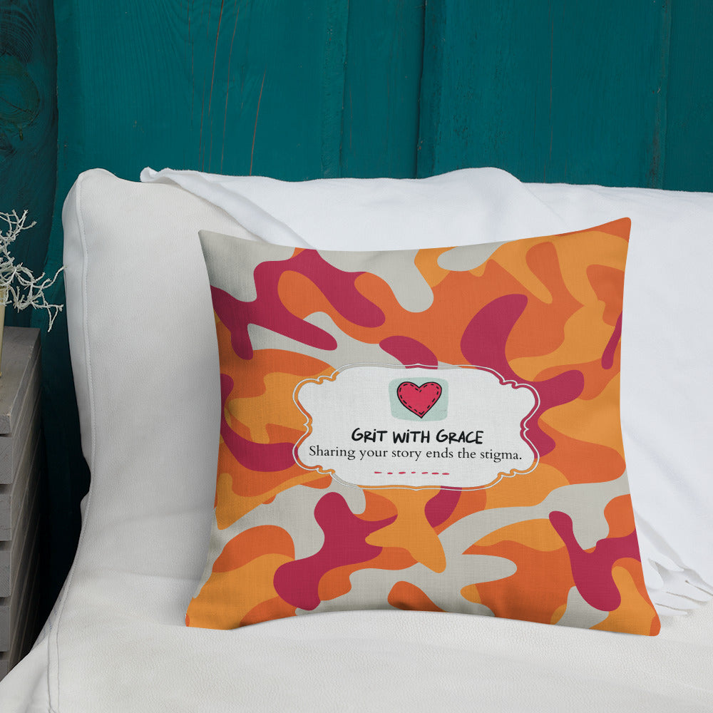 Army Enthusiast Camouflage Premium Throw Pillow