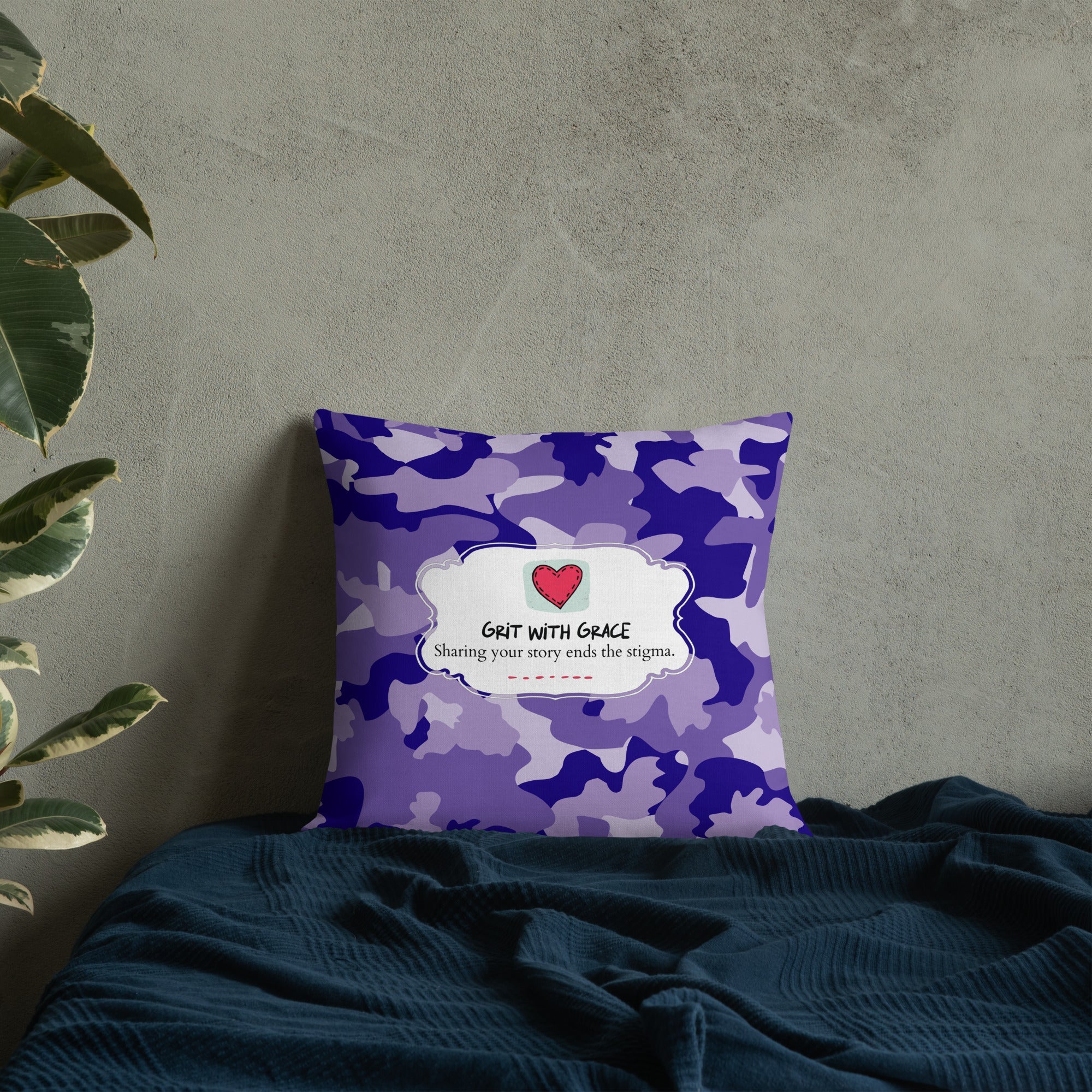 Army Enthusiast Camouflage Premium Throw Pillow