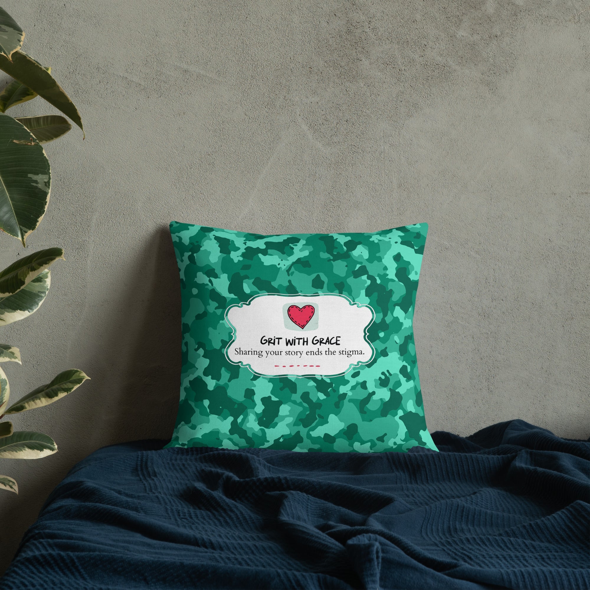 Army Enthusiast Camouflage Premium Throw Pillow