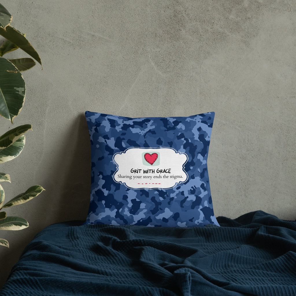 Army Enthusiast Camouflage Premium Throw Pillow