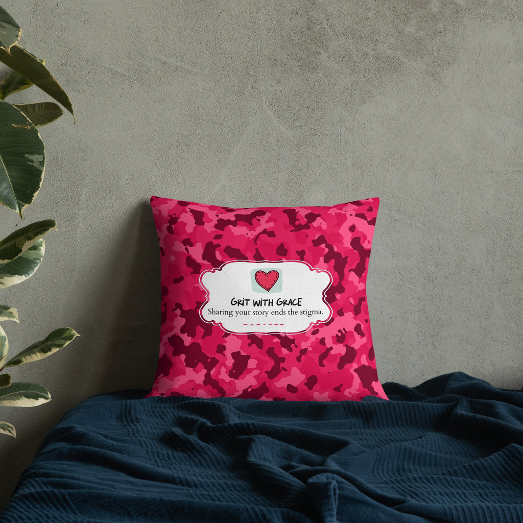 Army Enthusiast Camouflage Premium Throw Pillow