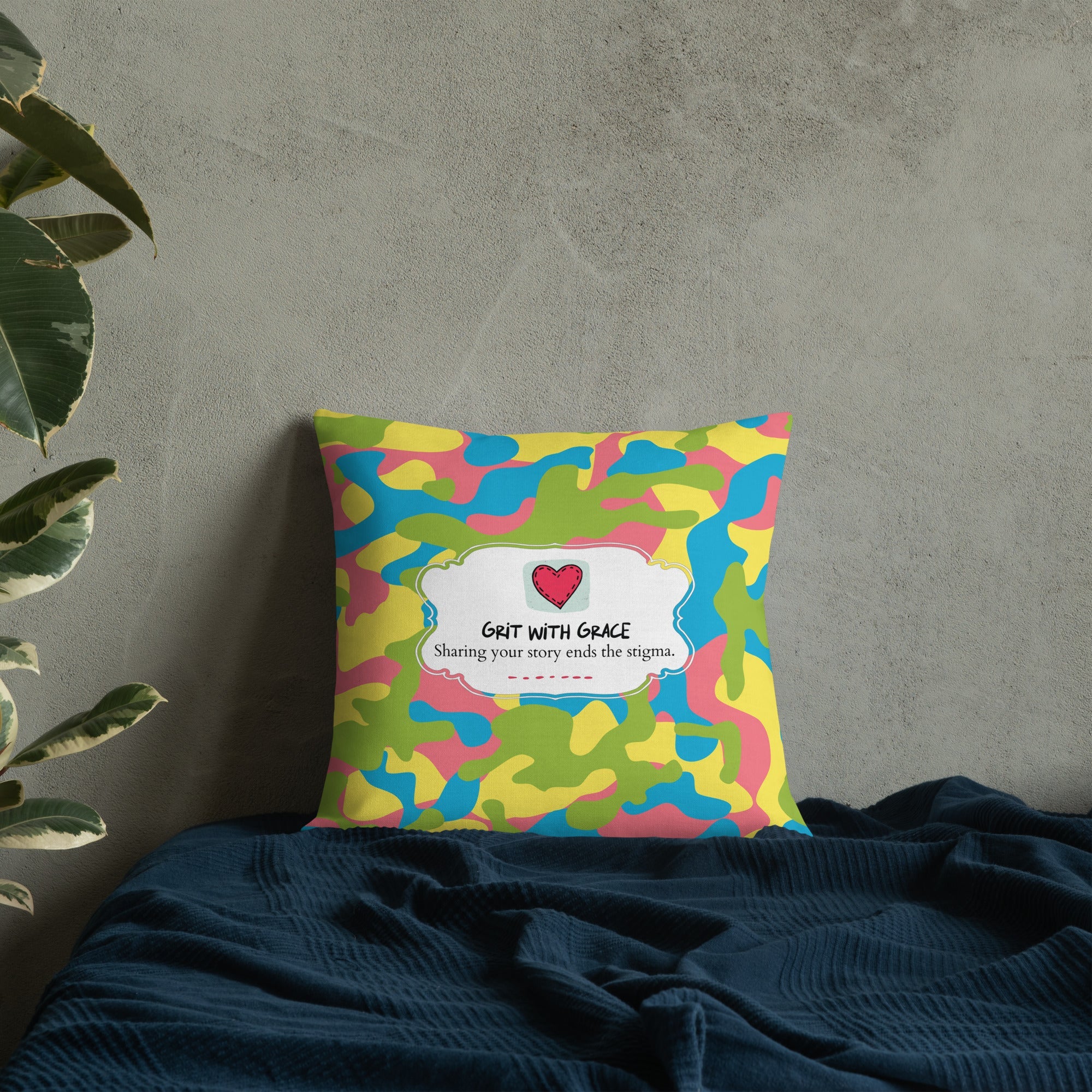 Army Enthusiast Camouflage Premium Throw Pillow