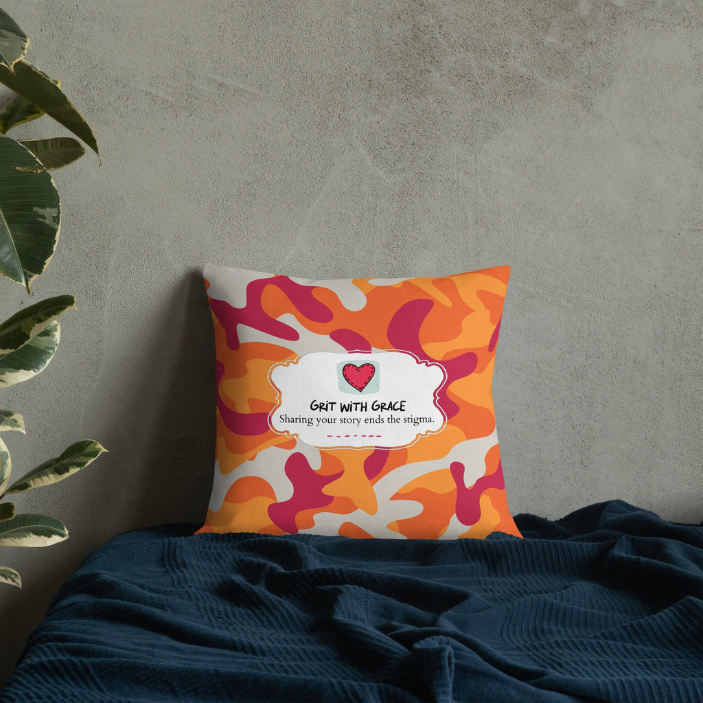 Army Enthusiast Camouflage Premium Throw Pillow