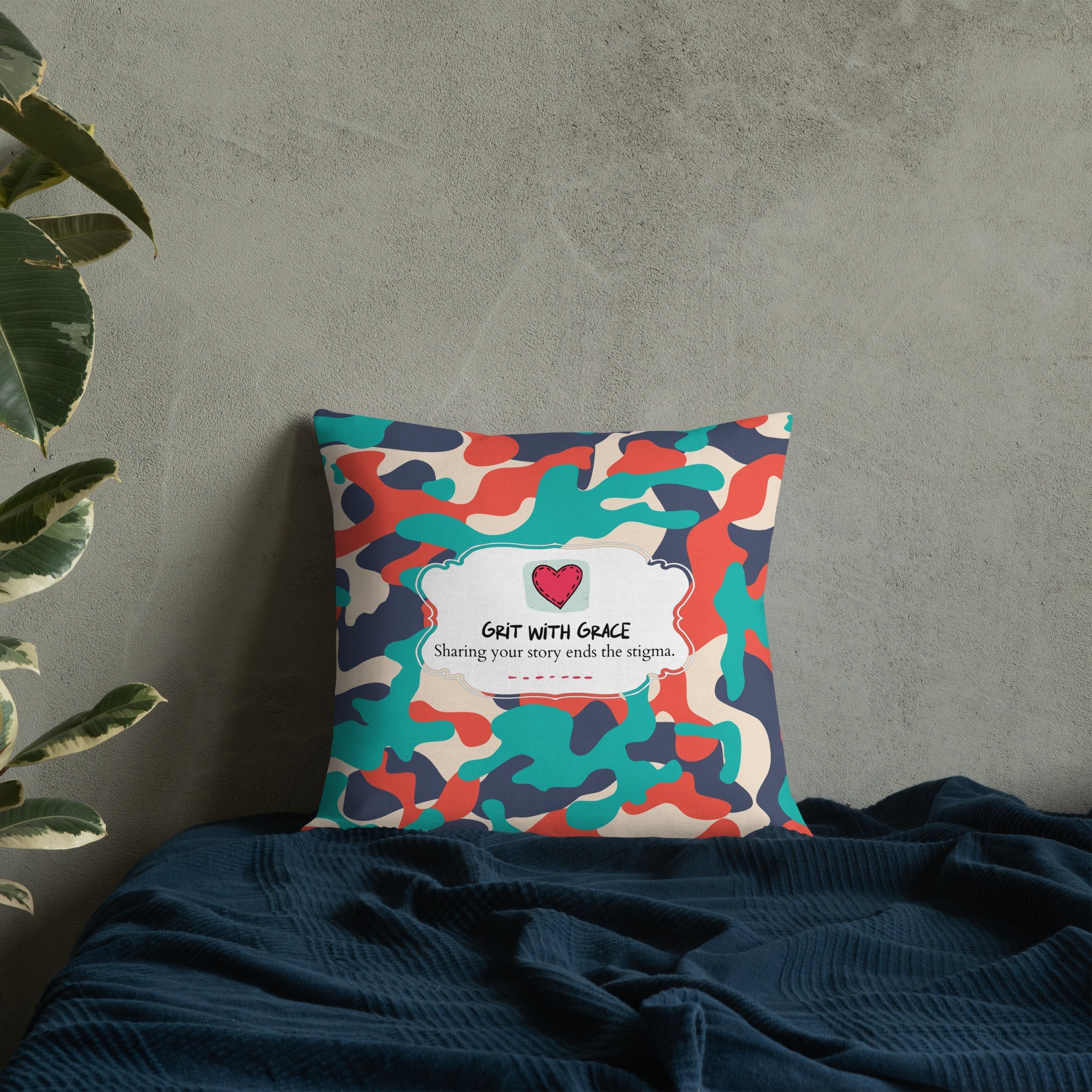 Army Enthusiast Camouflage Premium Throw Pillow