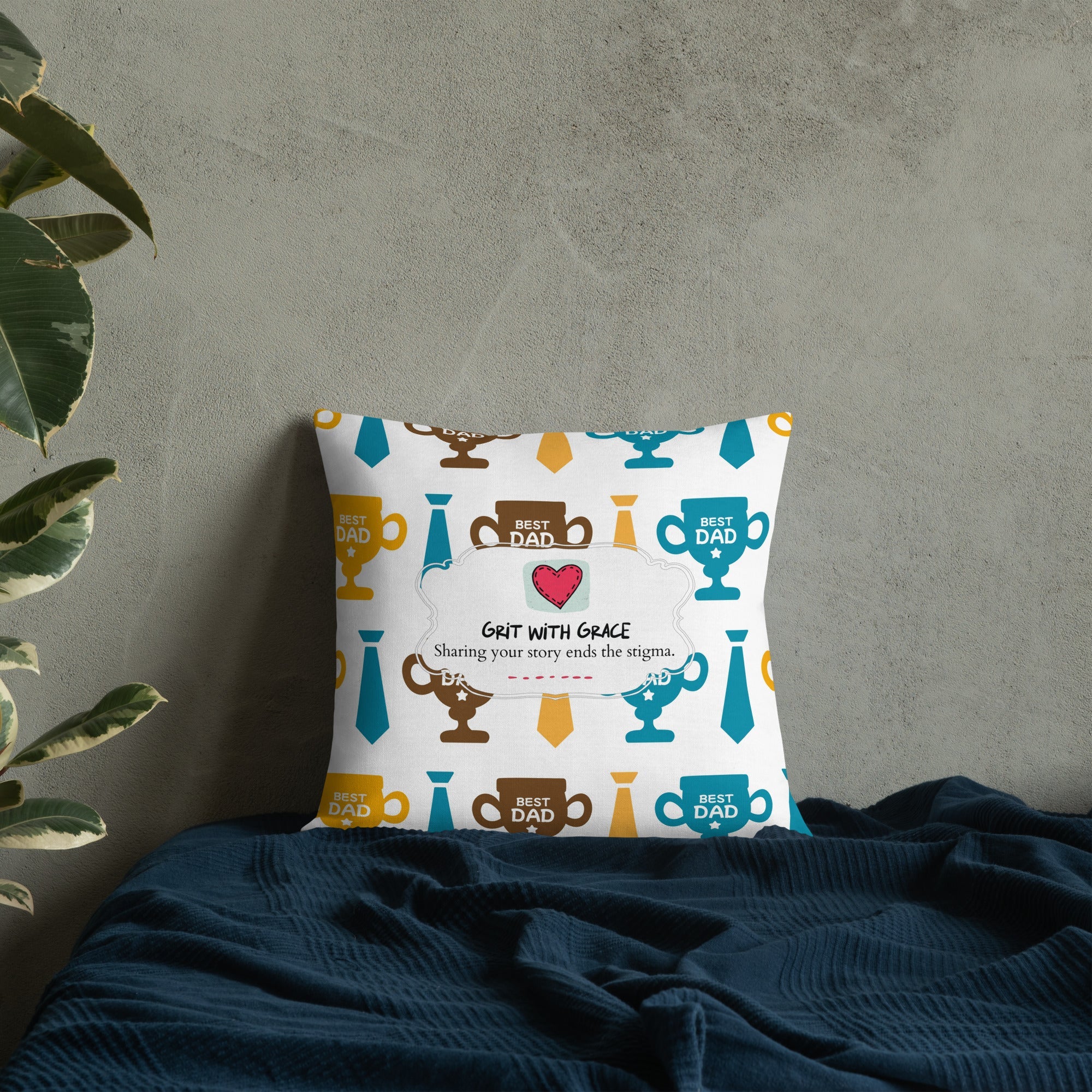 Cool Dad's Fashionably Decorative Throw Pillow