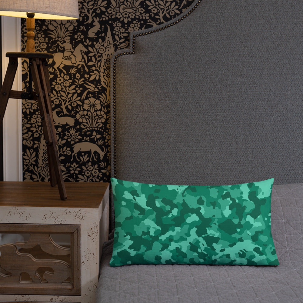 Army Enthusiast Camouflage Premium Throw Pillow