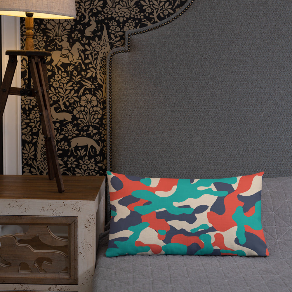 Army Enthusiast Camouflage Premium Throw Pillow