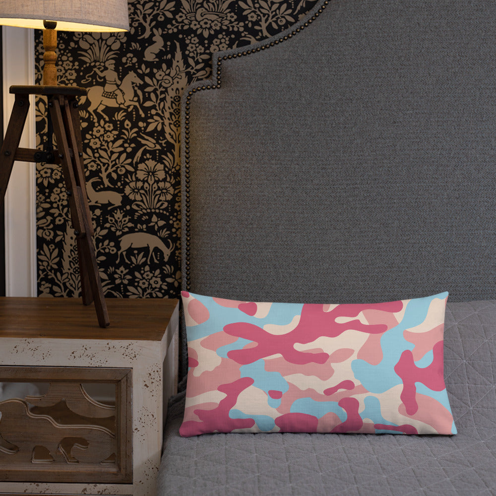 Army Enthusiast Camouflage Premium Throw Pillow