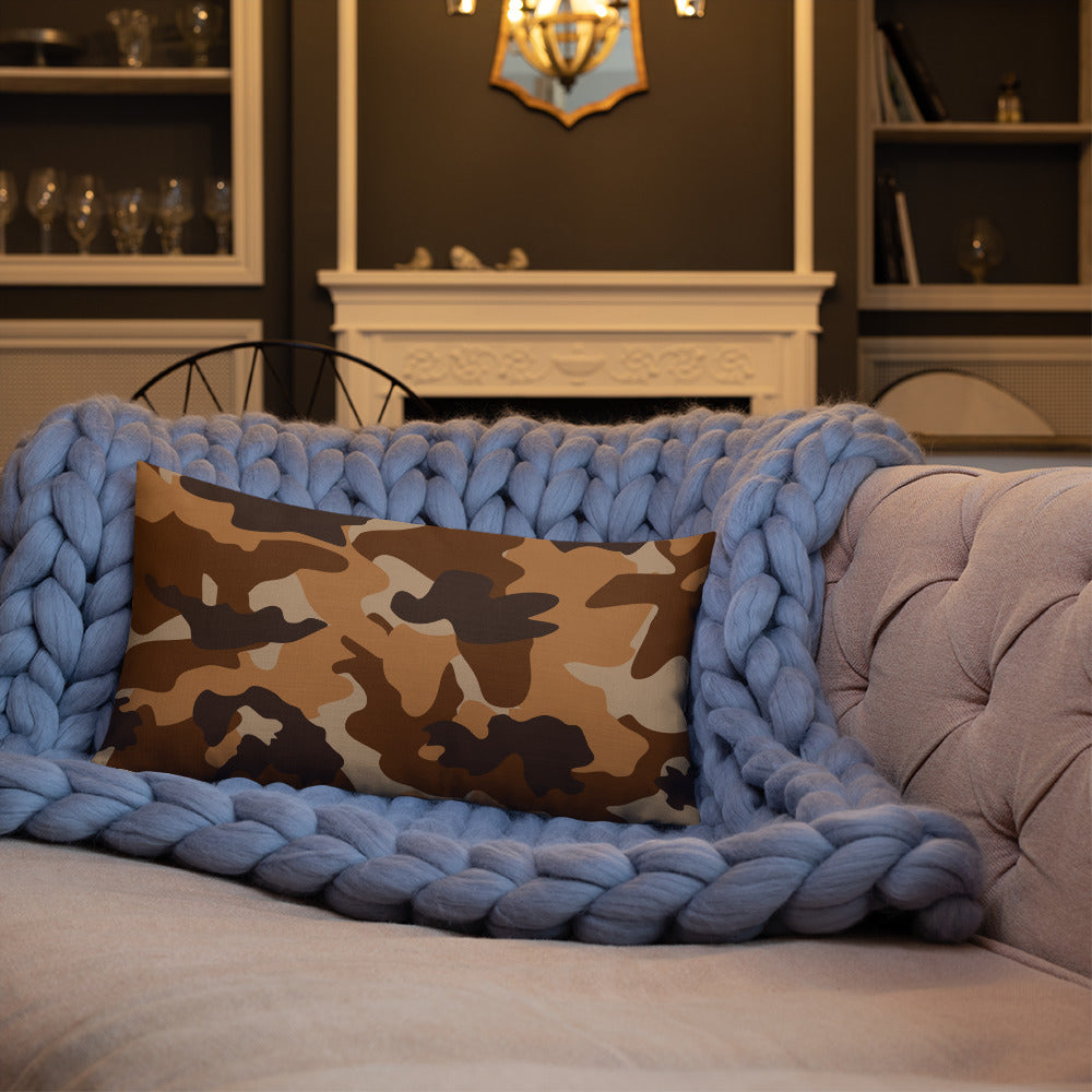 Army Enthusiast Camouflage Premium Throw Pillow