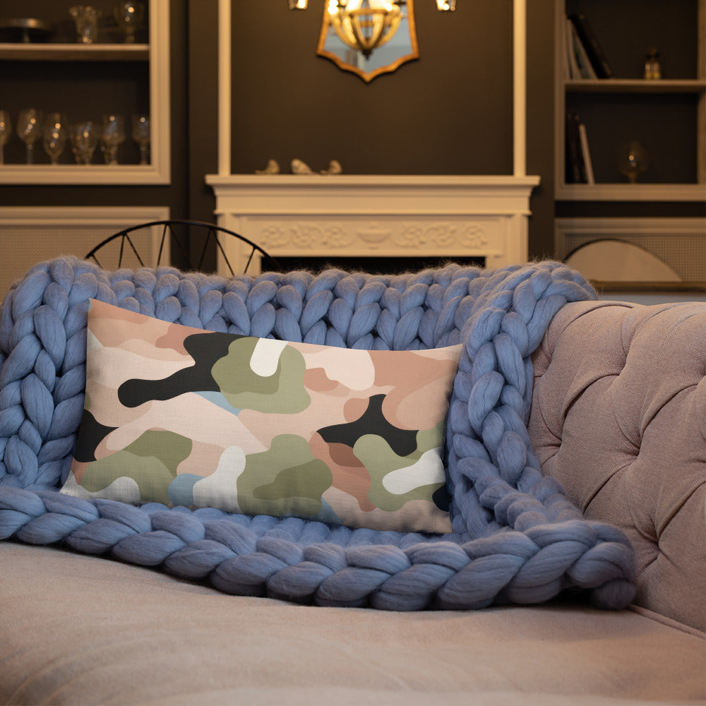 Army Enthusiast Camouflage Premium Throw Pillow