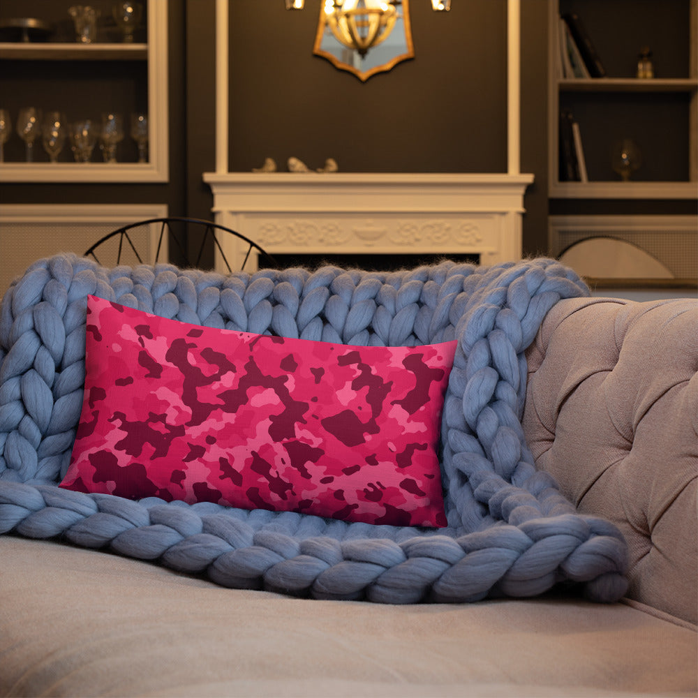 Army Enthusiast Camouflage Premium Throw Pillow