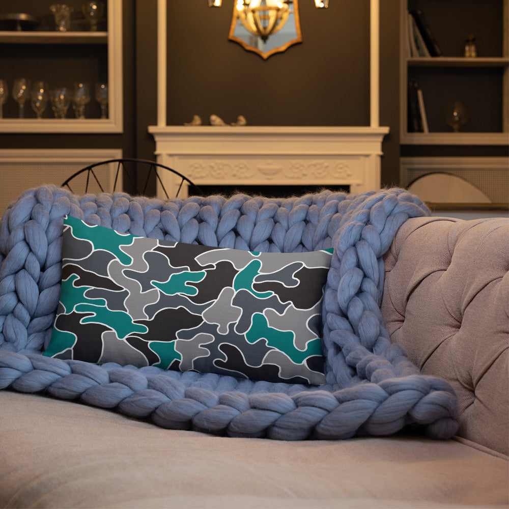 Army Enthusiast Camouflage Premium Throw Pillow