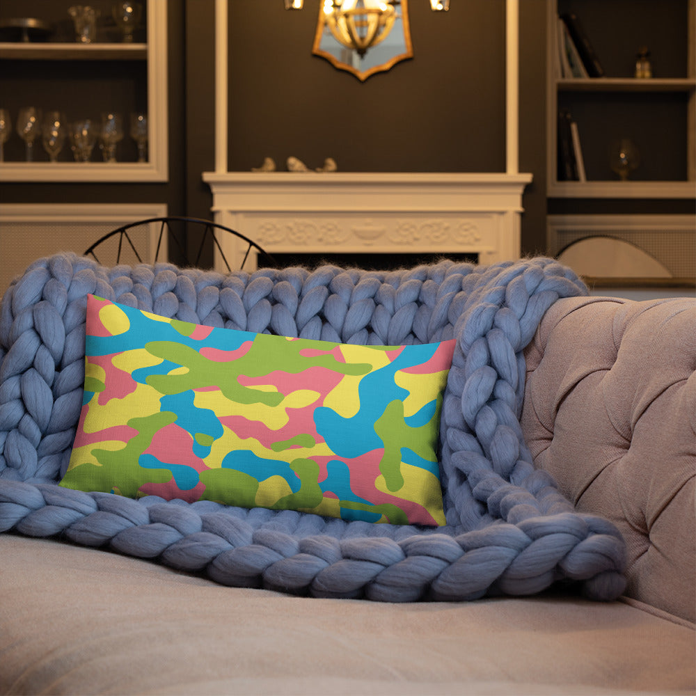 Army Enthusiast Camouflage Premium Throw Pillow