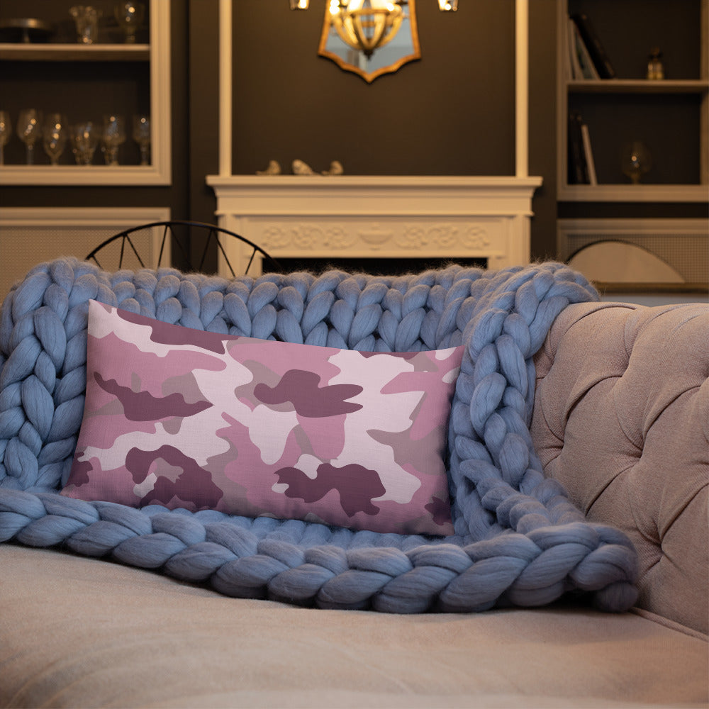 Army Enthusiast Camouflage Premium Throw Pillow