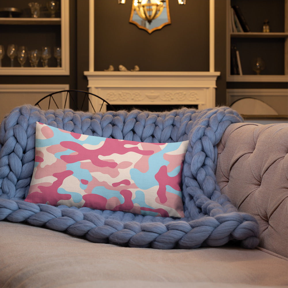 Army Enthusiast Camouflage Premium Throw Pillow