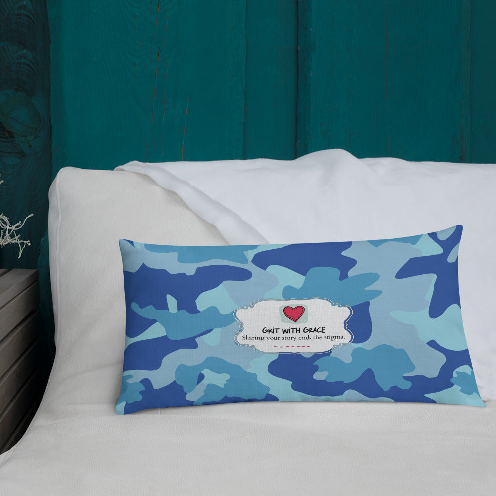 Army Enthusiast Camouflage Premium Throw Pillow