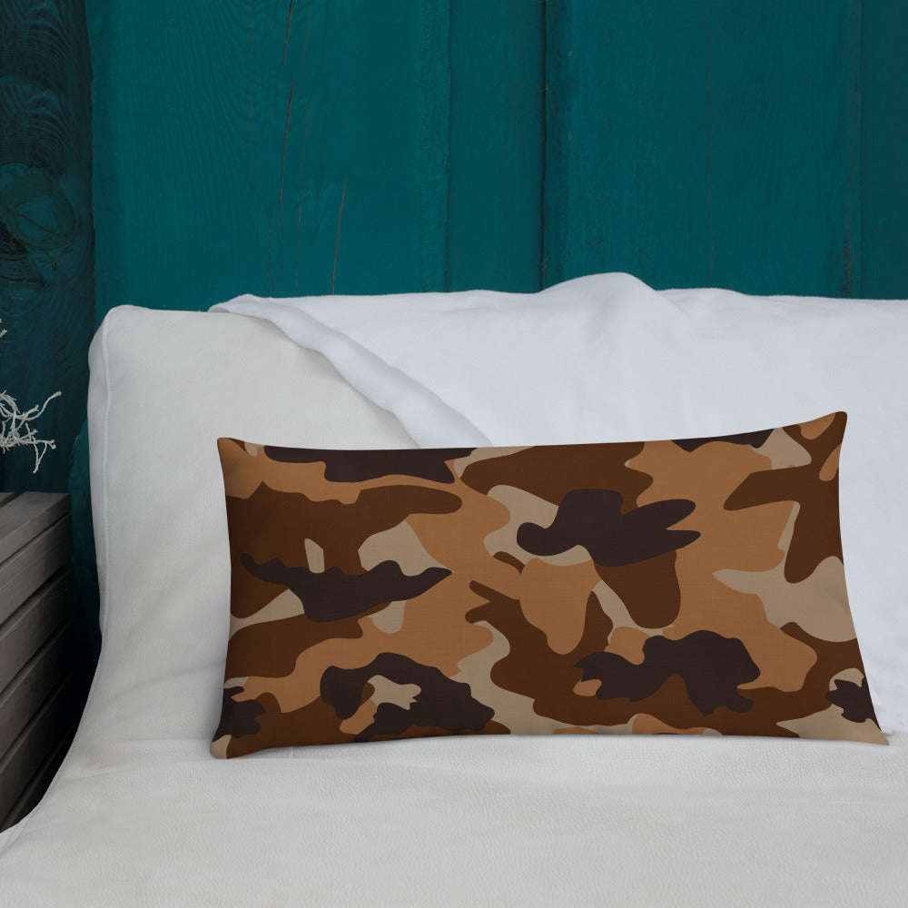 Army Enthusiast Camouflage Premium Throw Pillow