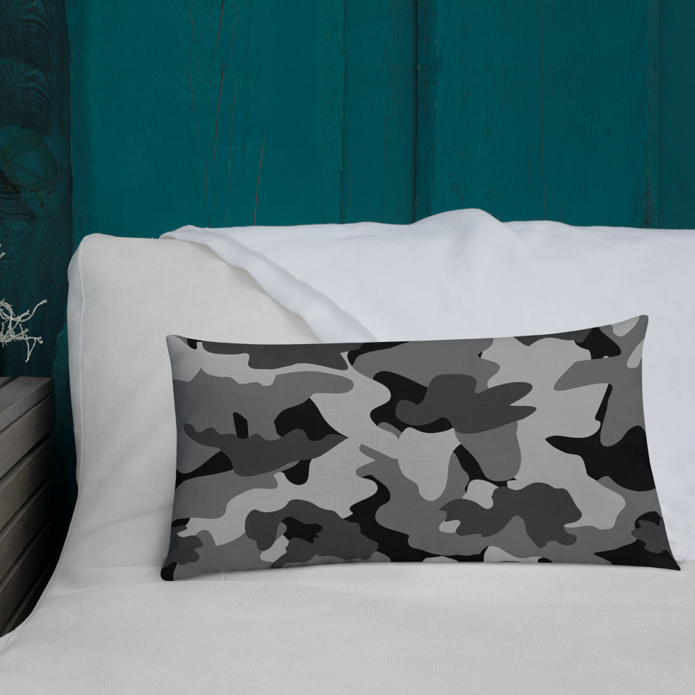 Army Enthusiast Camouflage Premium Throw Pillow
