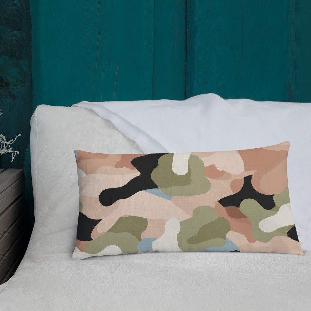 Army Enthusiast Camouflage Premium Throw Pillow