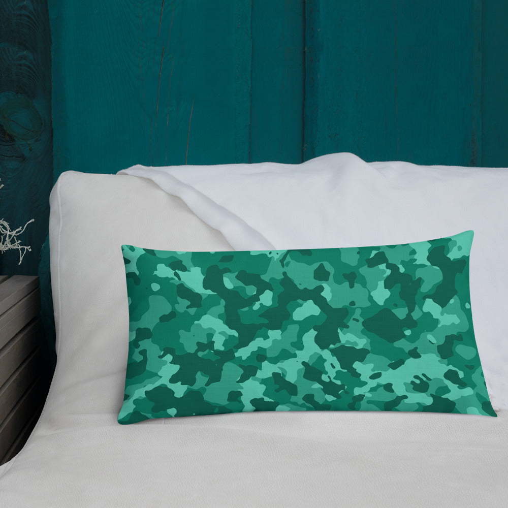 Army Enthusiast Camouflage Premium Throw Pillow