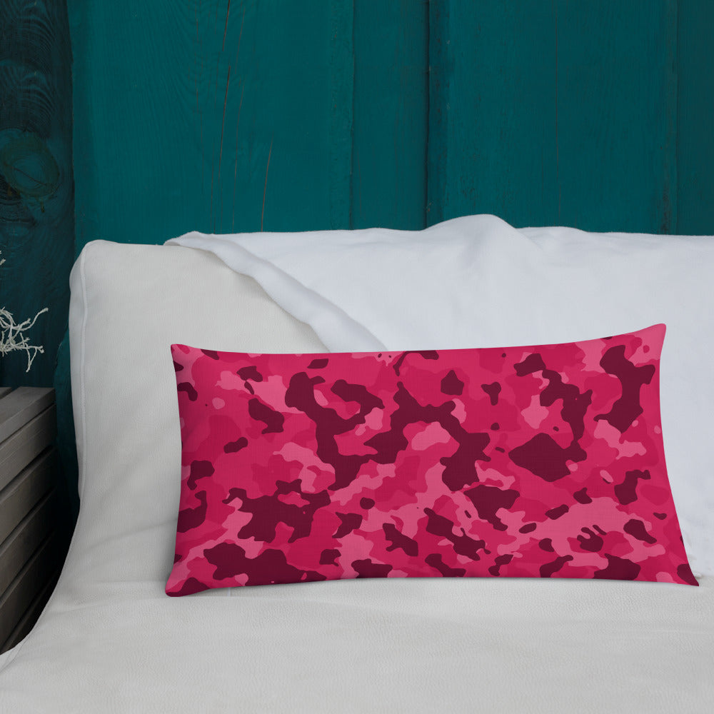 Army Enthusiast Camouflage Premium Throw Pillow
