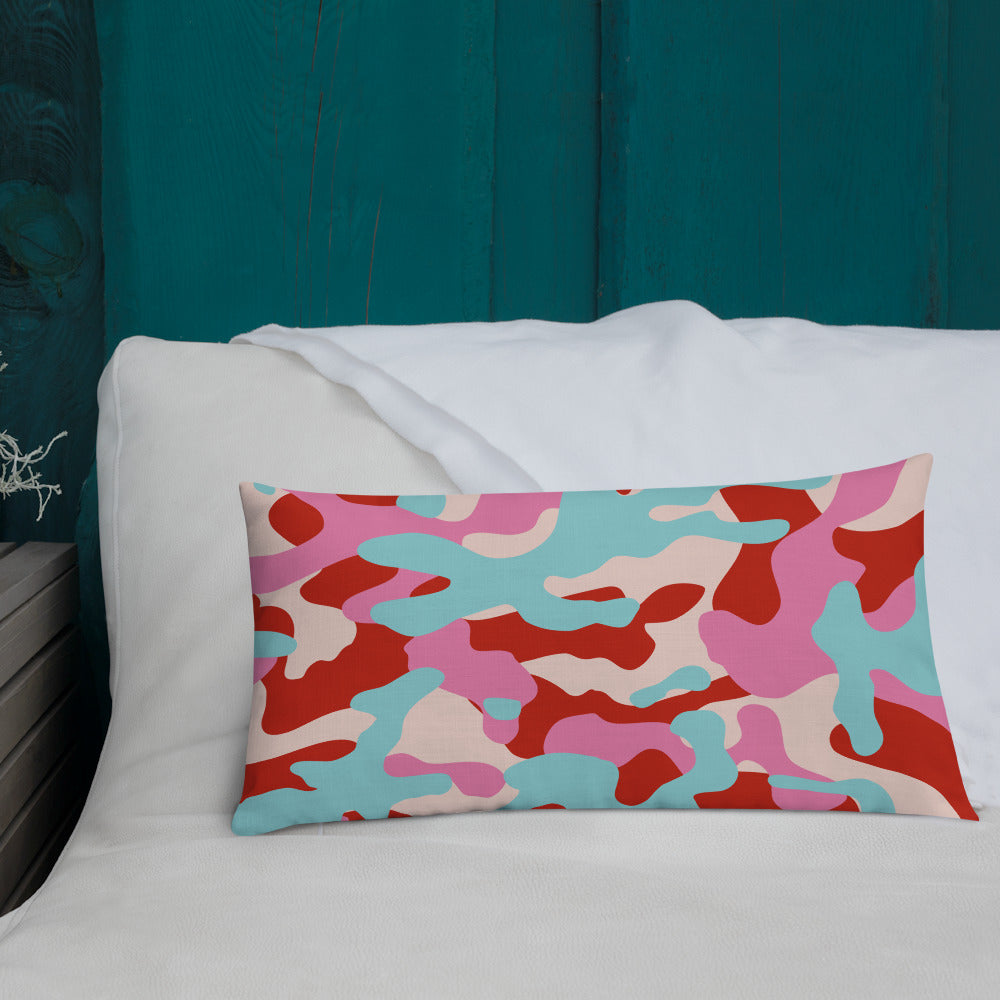 Army Enthusiast Camouflage Premium Throw Pillow