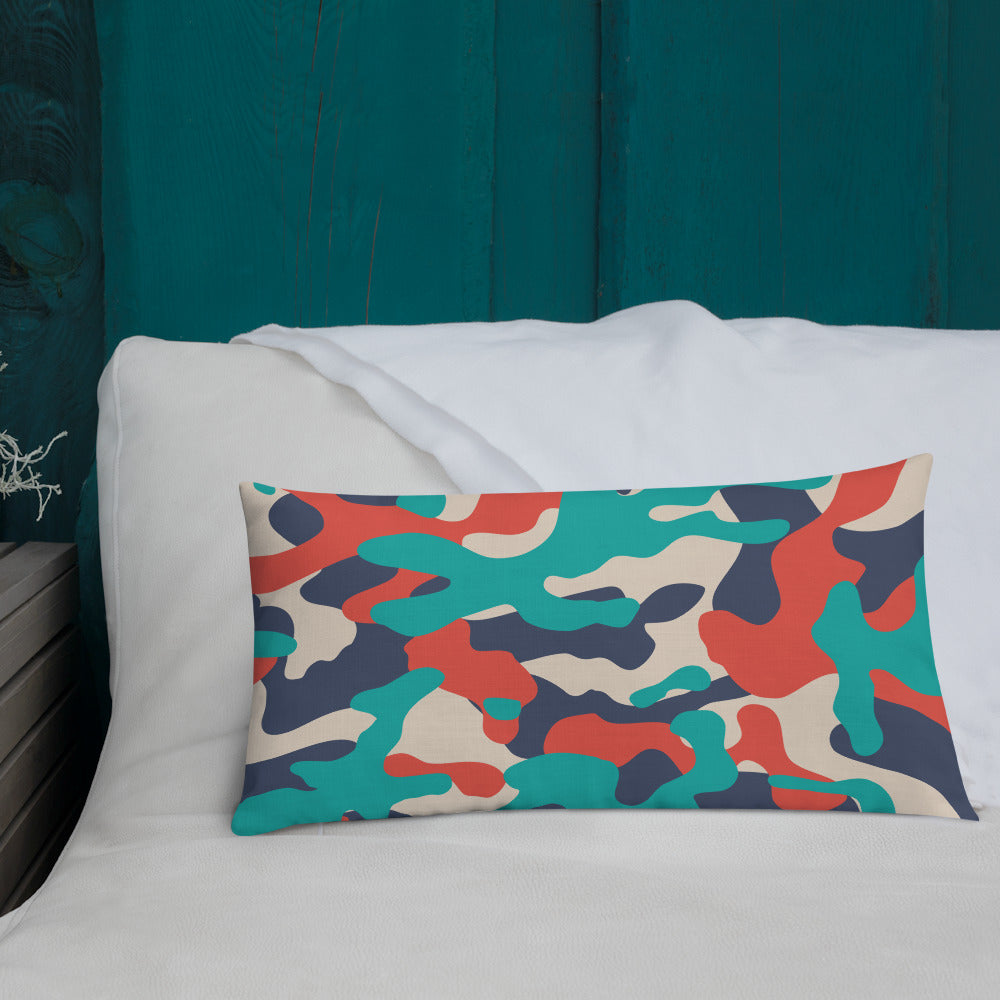 Army Enthusiast Camouflage Premium Throw Pillow