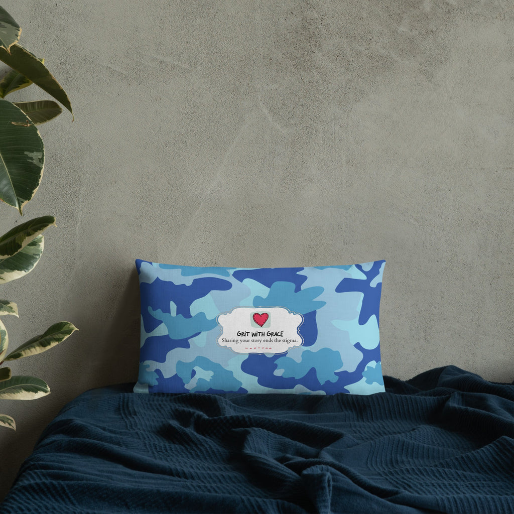 Army Enthusiast Camouflage Premium Throw Pillow