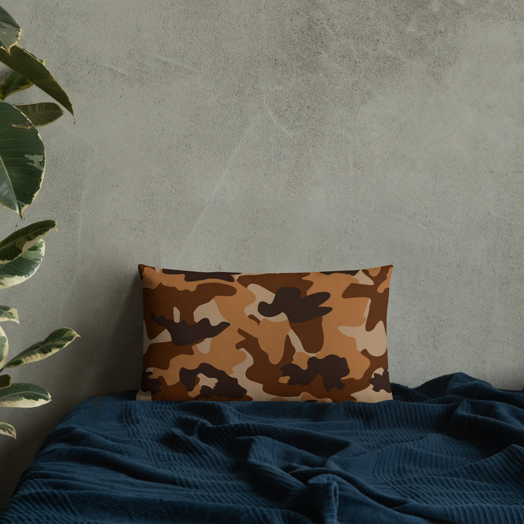 Army Enthusiast Camouflage Premium Throw Pillow