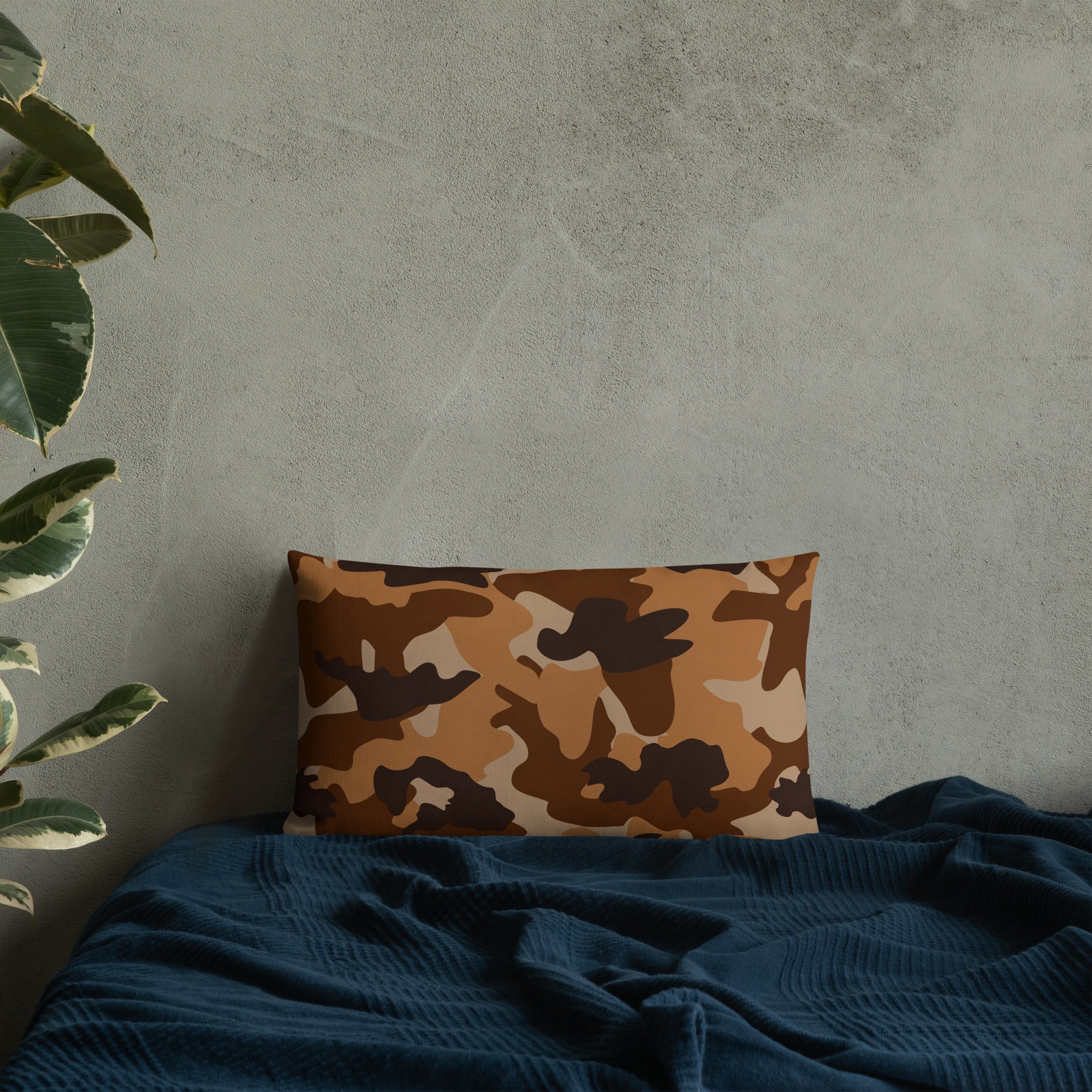 Army Enthusiast Camouflage Premium Throw Pillow