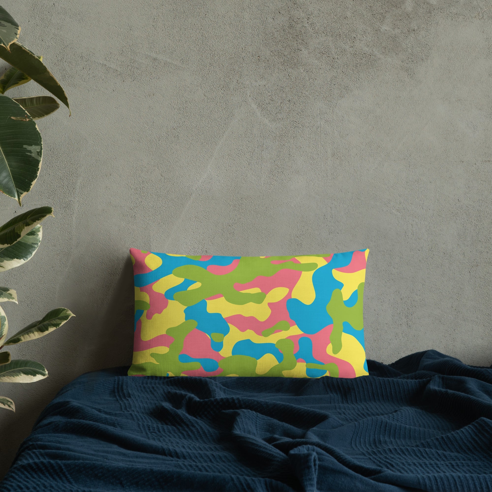 Army Enthusiast Camouflage Premium Throw Pillow