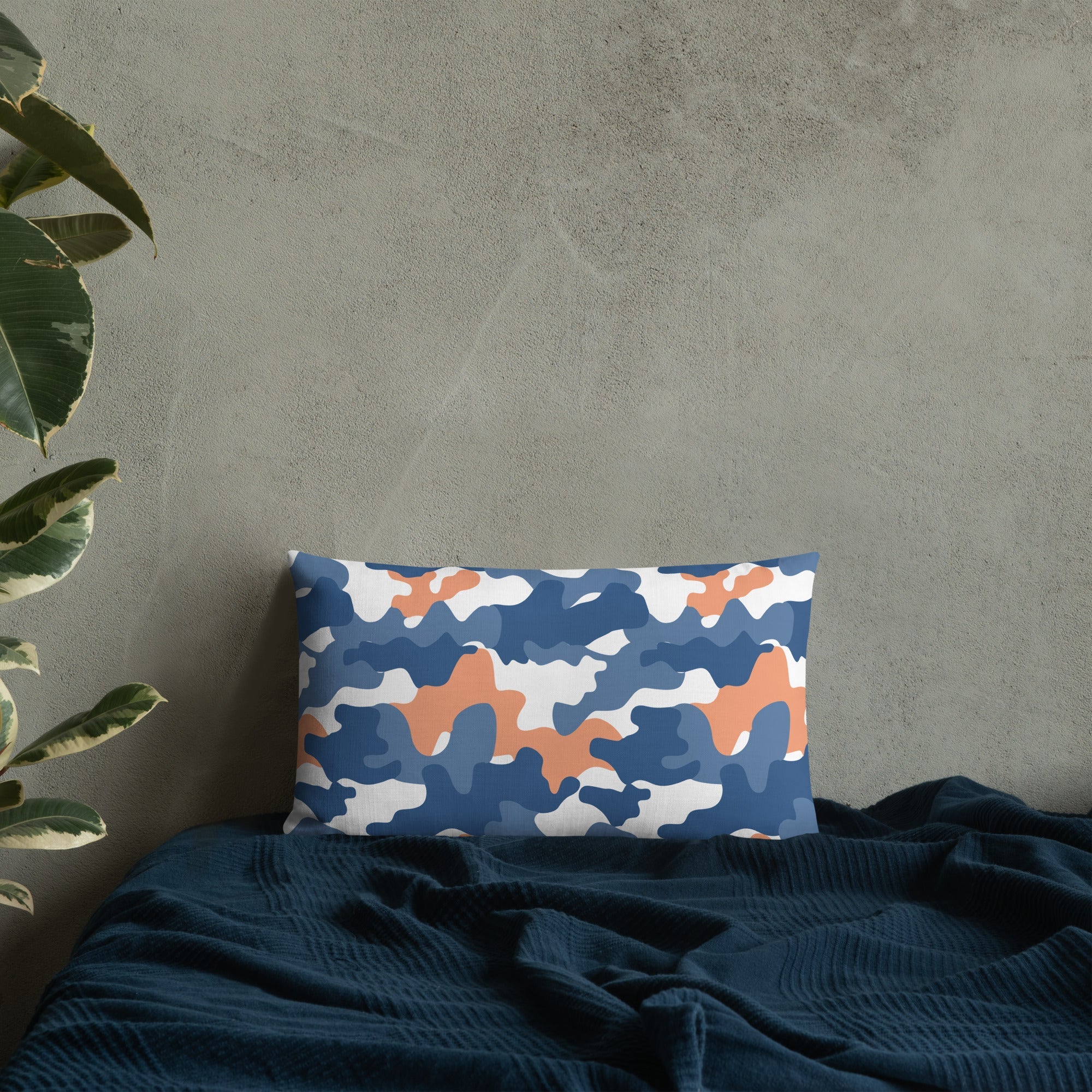 Army Enthusiast Camouflage Premium Throw Pillow