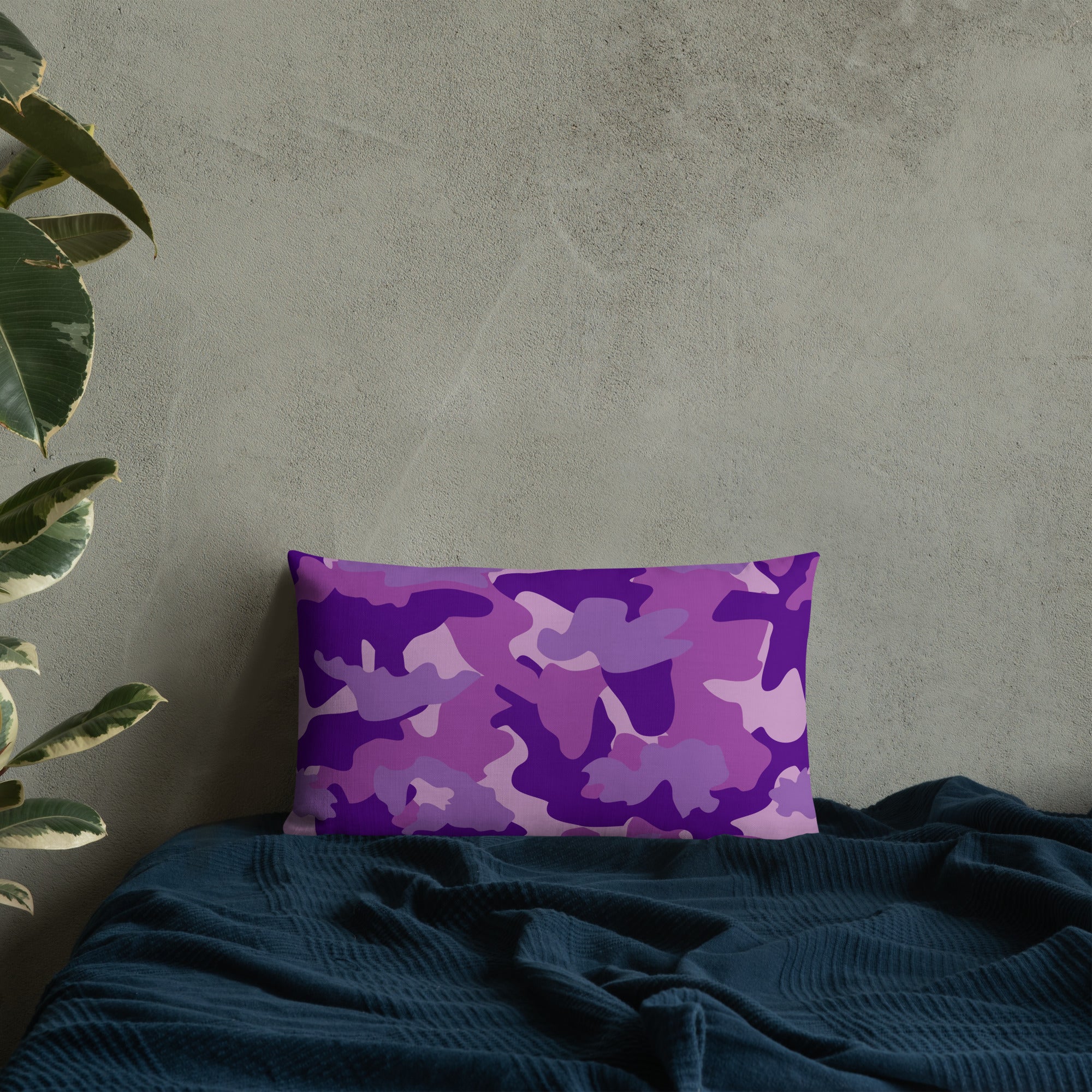 Army Enthusiast Camouflage Premium Throw Pillow