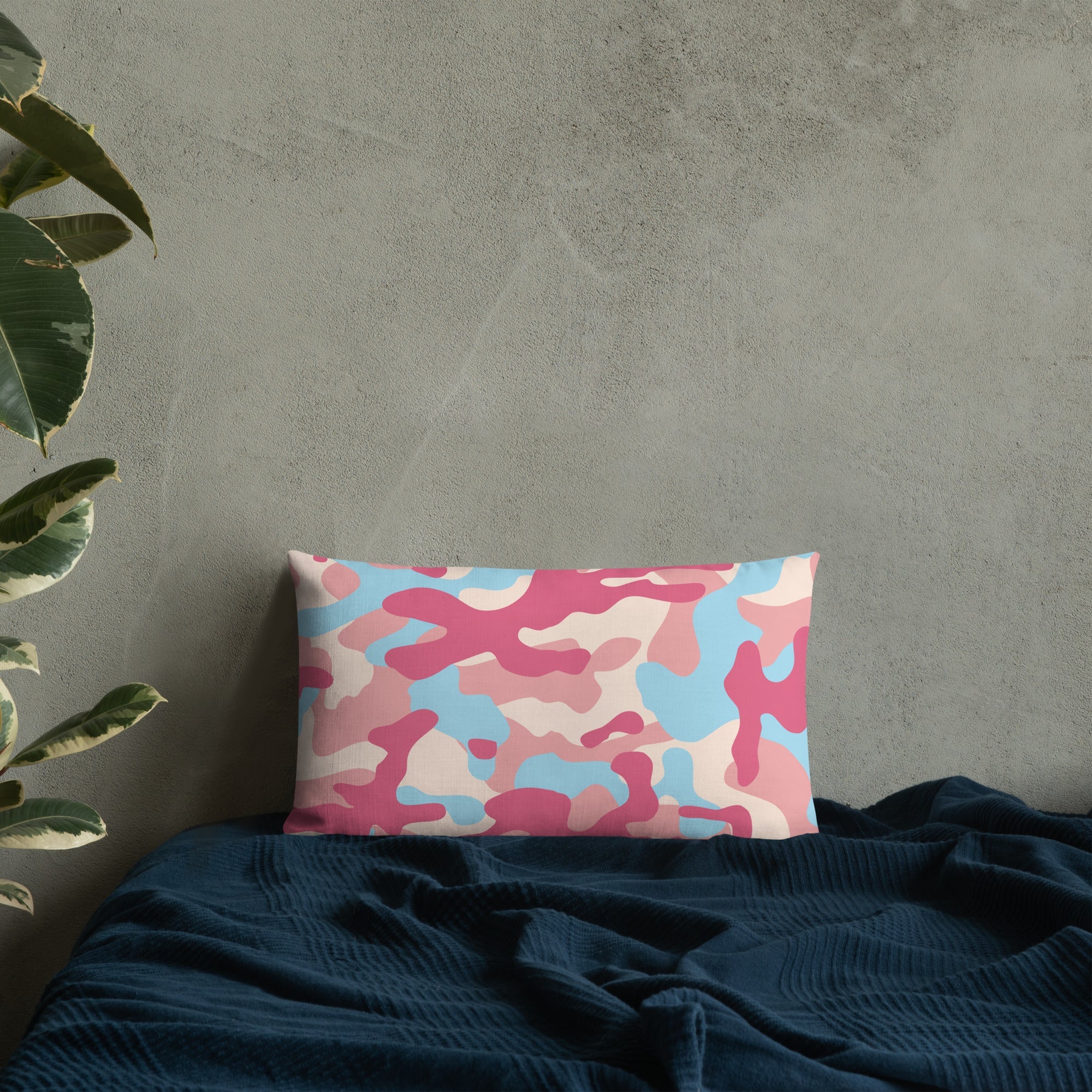 Army Enthusiast Camouflage Premium Throw Pillow