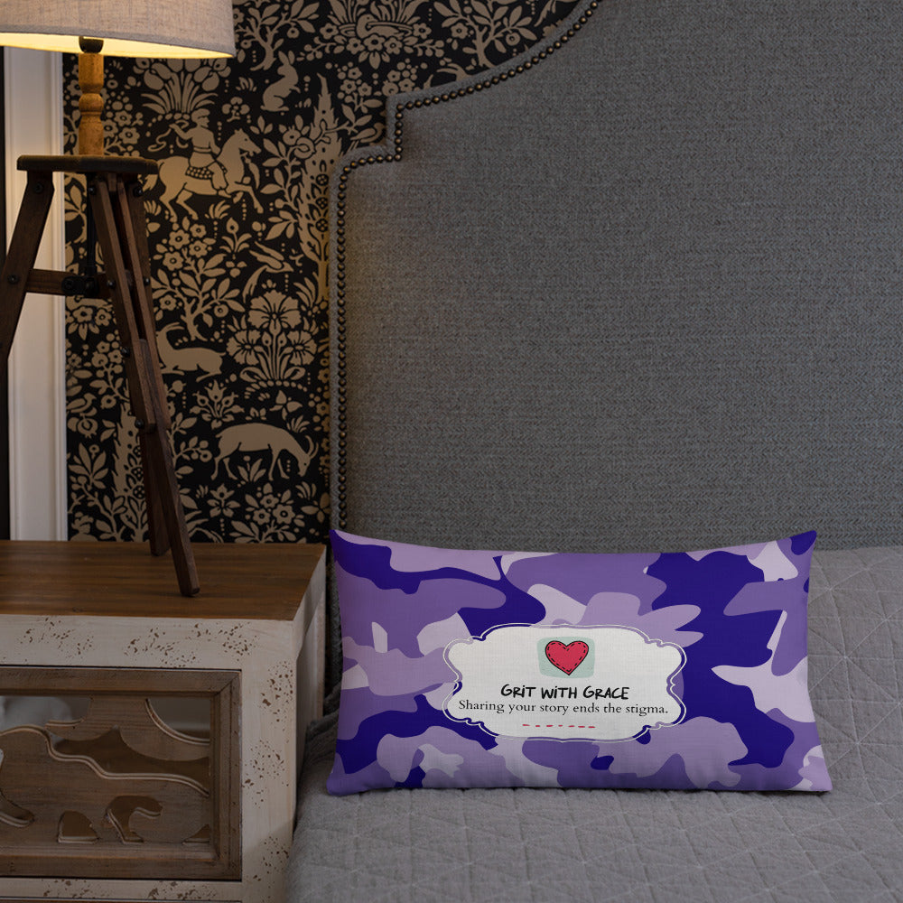 Army Enthusiast Camouflage Premium Throw Pillow