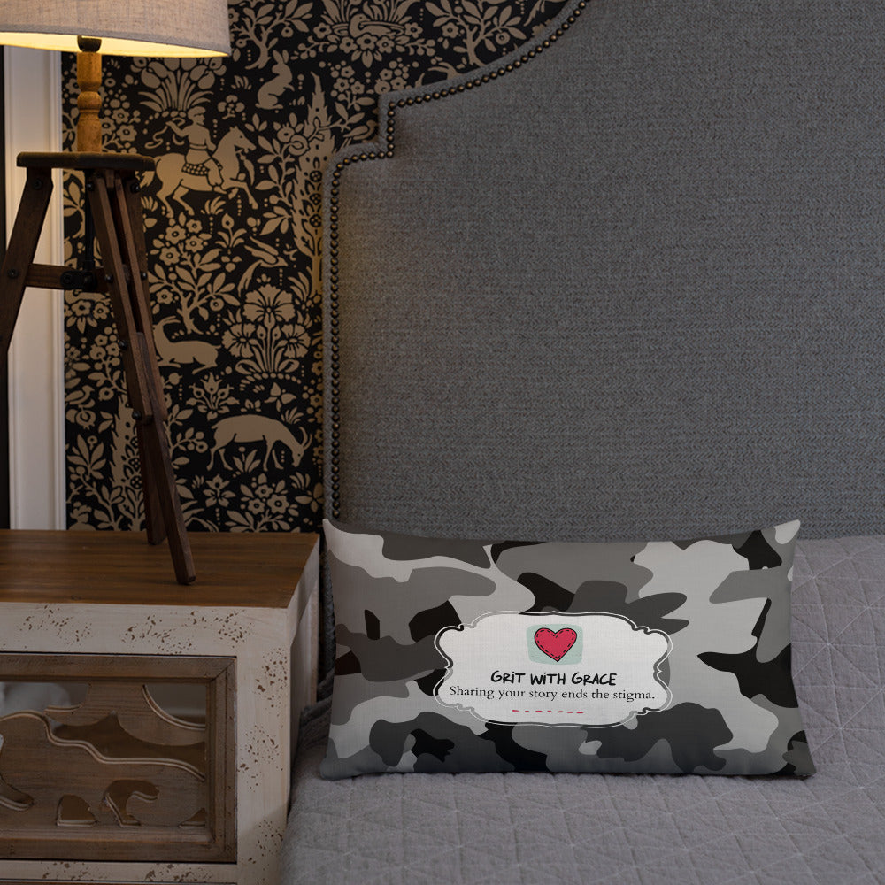 Army Enthusiast Camouflage Premium Throw Pillow