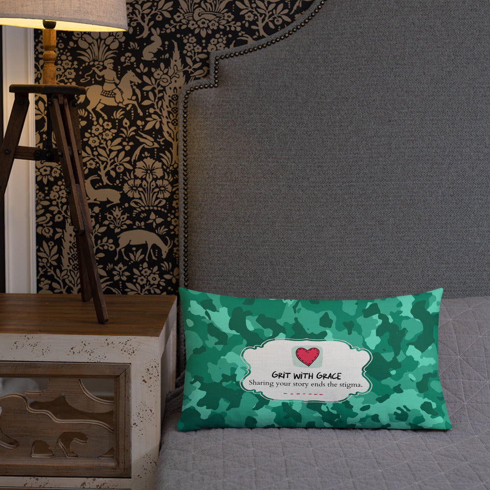 Army Enthusiast Camouflage Premium Throw Pillow