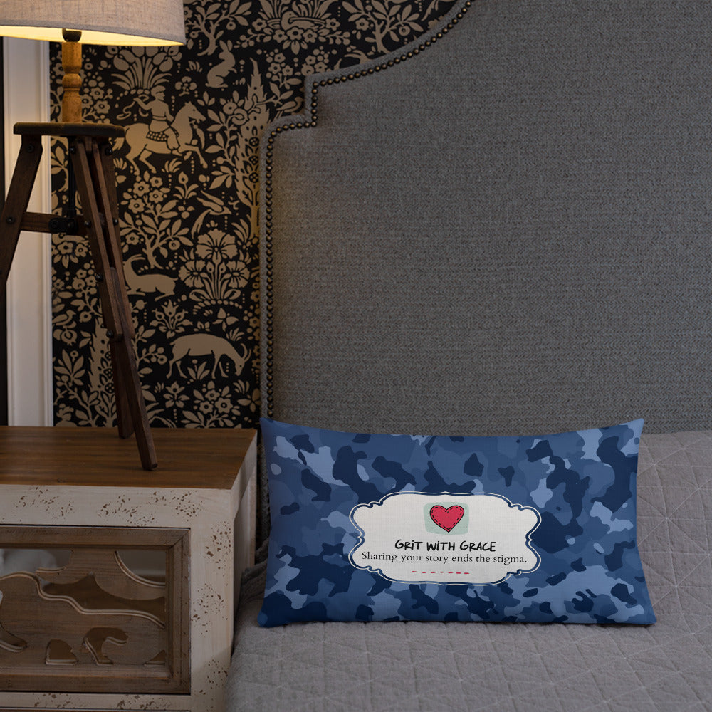 Army Enthusiast Camouflage Premium Throw Pillow
