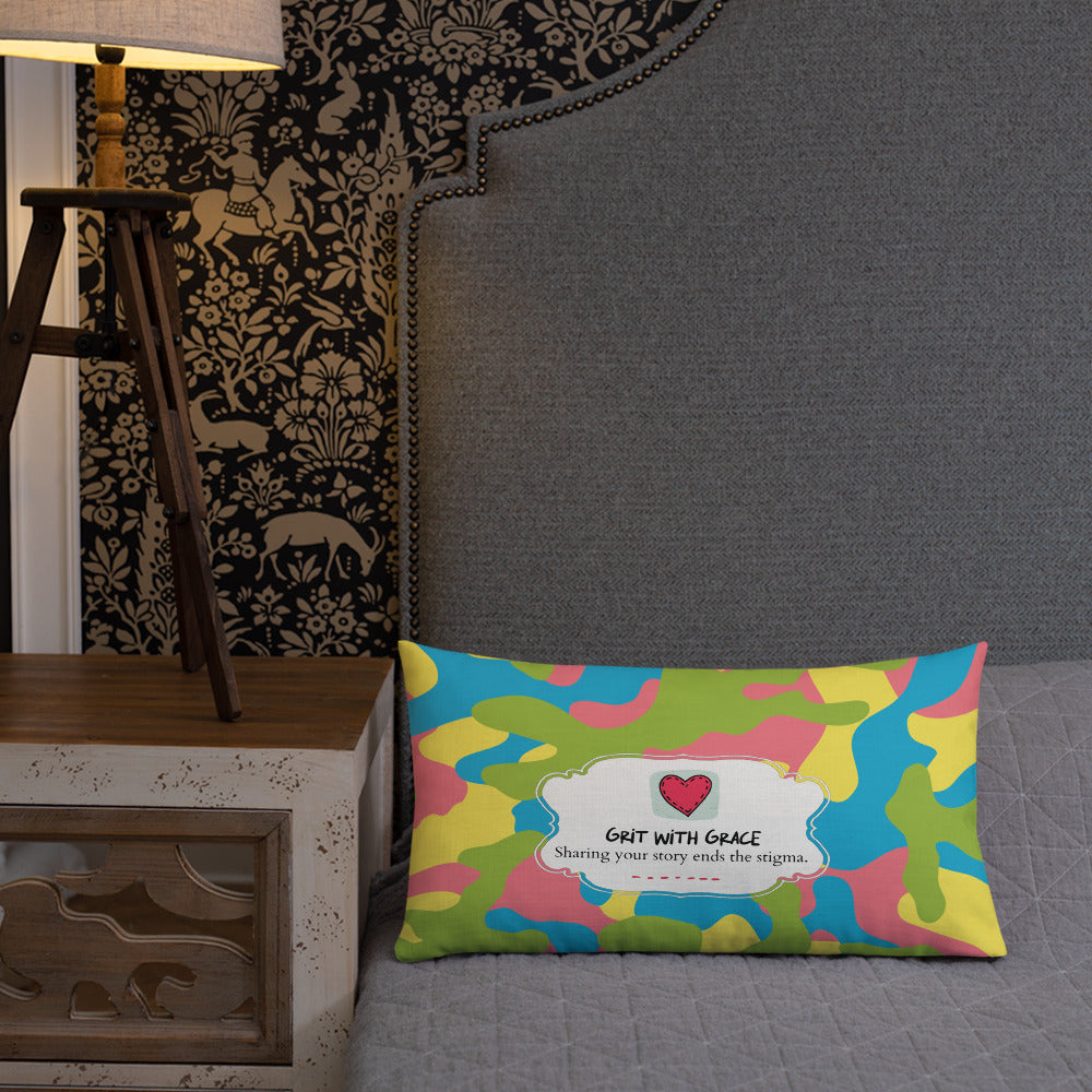 Army Enthusiast Camouflage Premium Throw Pillow