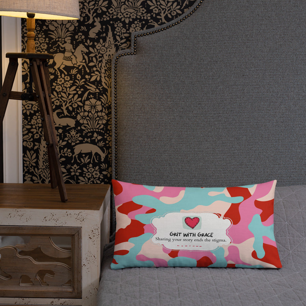 Army Enthusiast Camouflage Premium Throw Pillow
